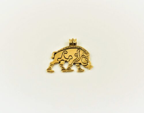 Wild boar pendant- Bronze