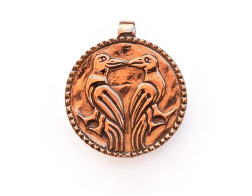 Odin's Ravens  Huginn and Muninn Pendant (Bronze)