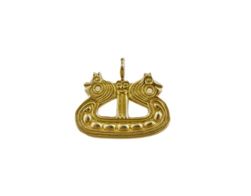 Viking boat pendant from Bornholm - Bronze