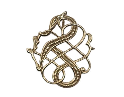 Urnes style Viking serpent -Bronze