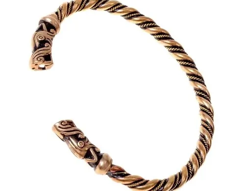 Viking bracelet with dragon heads from Gotland